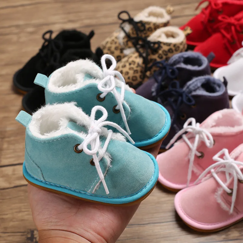 Unisex Toddler Shoes Boy Soles Thicken Babies Shoes for Baby Girl Cotton Fabric Winter Newborn Infant Baby Girl Boots