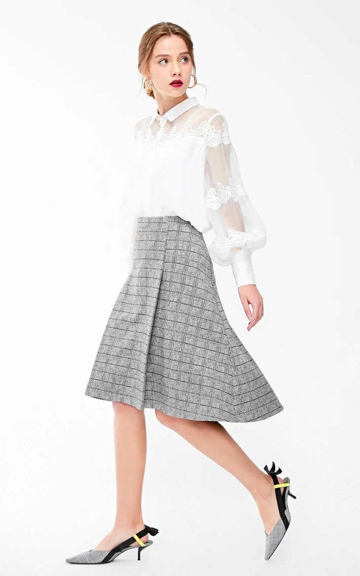 Vero Moda Женская клетчатая юбка с подкладом | 31911G510