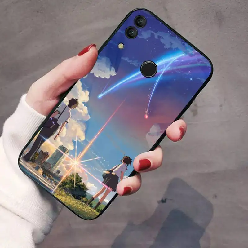 

Japanese Anime Your Name Phone Case For Huawei Honor 7C 7A 8X 8A 9 10 10i Lite 20 NOVA 3i 3e