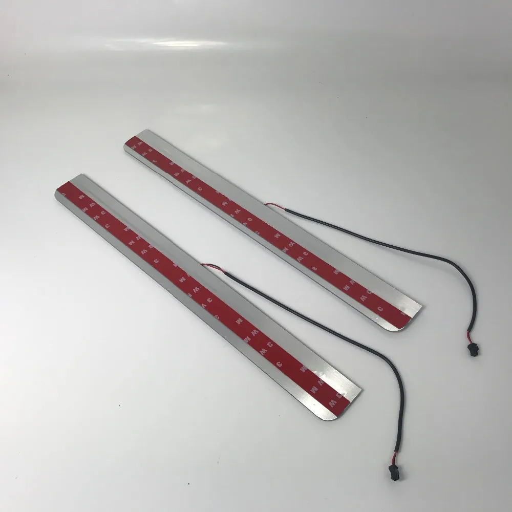 

Express delivery led door sill plate strip welcome light threshold guard protectors for Ford endeavour