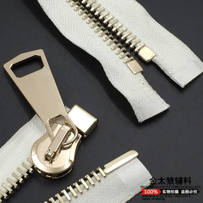 15# Чистая медь металл молнии латунная застежка-молния для шитья DIY Сумки Багаж куртка одежда 1 шт. 70 см 85 см 100 см Fecho De corer