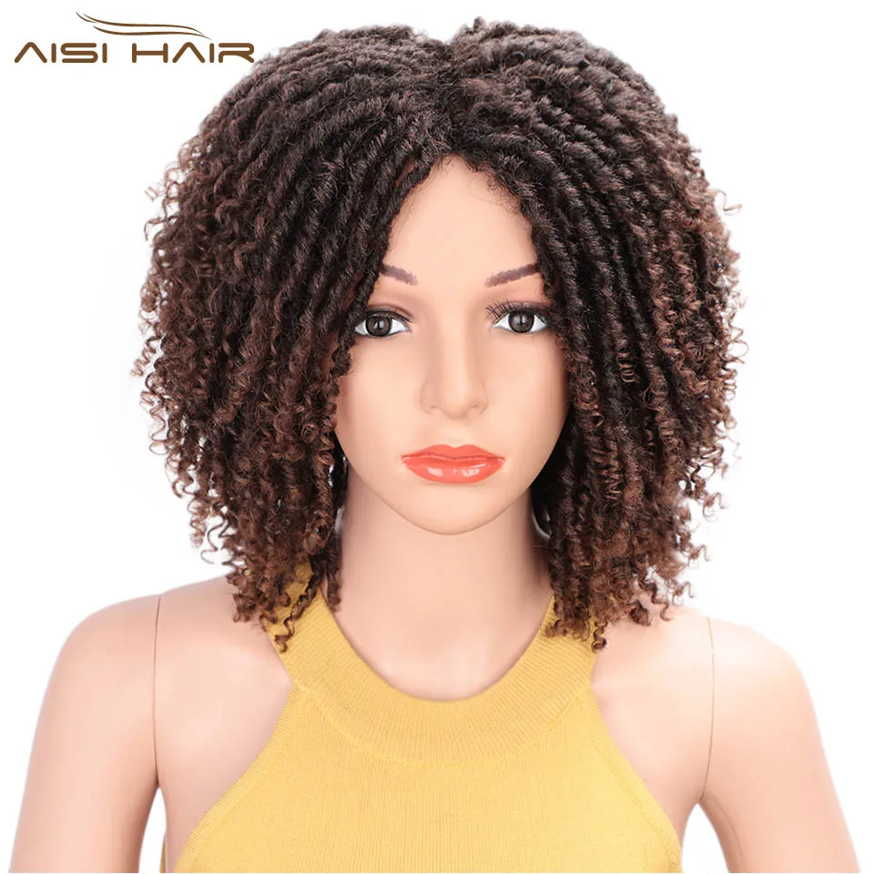 Парик I's a wig 14 дюймов мягкие короткие кудрявые синтетические парики для