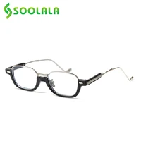 soolala thin metal arm semi rimless reading glasses women men half frame leesbril mannen farsighted presbyopic glasses 0 5 0 75
