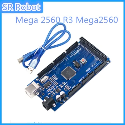 Материнская плата Mega 2560 R3 Mega2560 REV3 Developmetn ATmega2560 16AU + usb кабель совместимый с Arduino