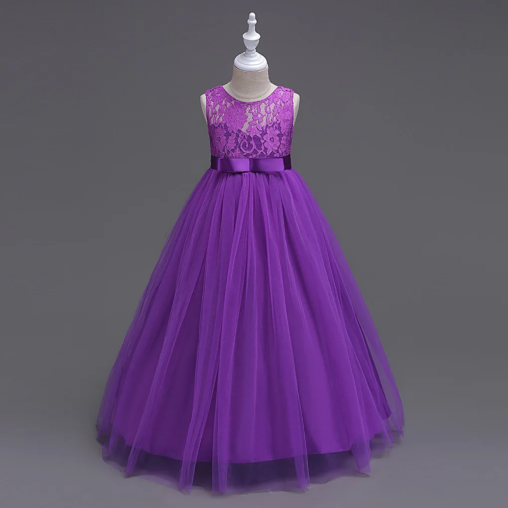 Вечерние и свадебные платья Длинный Рождественский костюм для девочек Нарядное