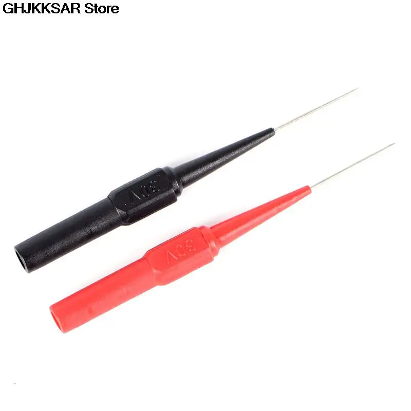 

2pcs Non-destructive Universal Digital Voltmeter Multimeter Test Lead Probe Wire Pen Insulation Piercing Needle Test Probes Hot