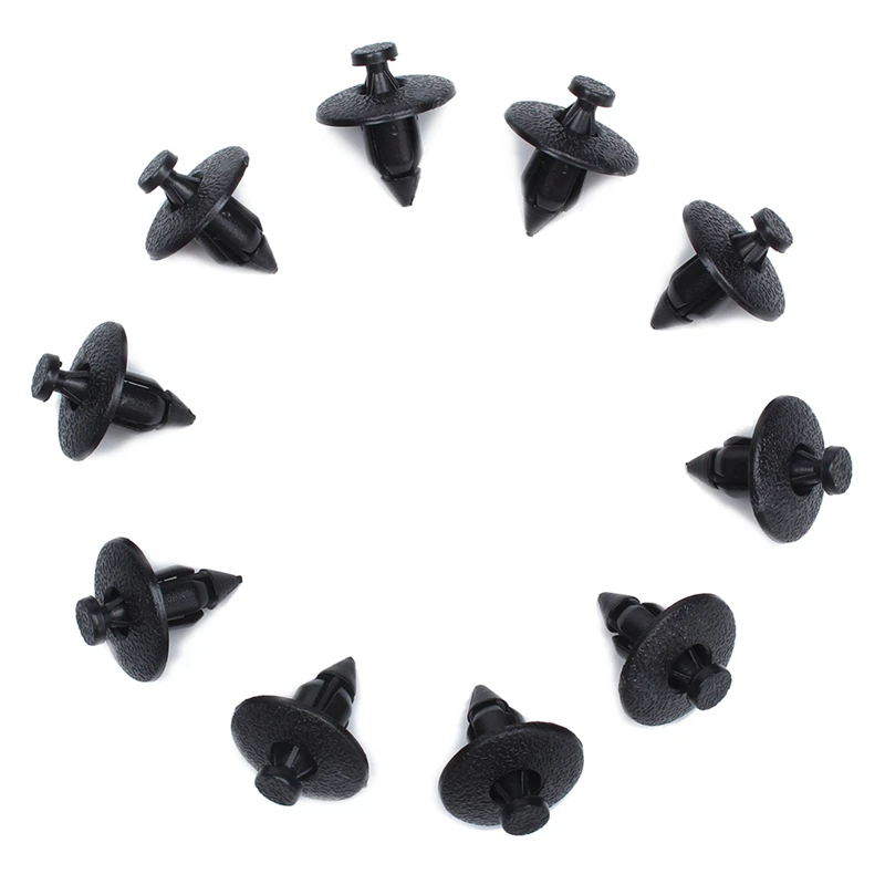 

10x Interior Plastic Rivet Fastener Clip Trim Panels 8mm Push For Volvo FCP-0157