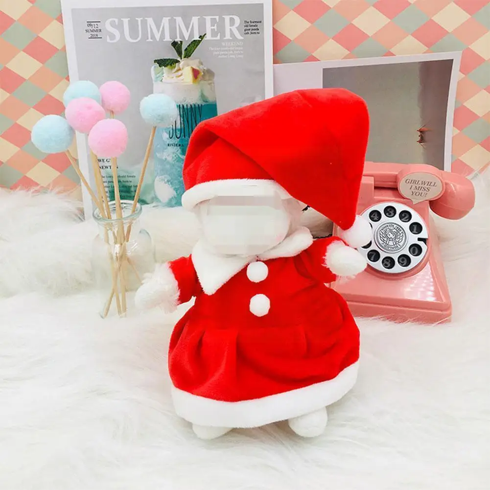 

Doll Accessories For 17cm Bunnies Lamb Plush Doll Stuffed Sheep Clothes Outfit Christmas Hat Sweater Dress Clothing DIY Gir X2X1