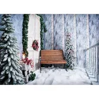 SHENGYONGBAO художественные тканевые Рождественские фоны для фотографии Зимний снег Подарок Новорожденный портрет фото фон