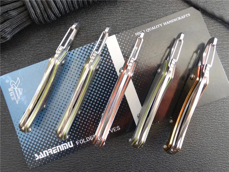 Sanrenmu 4077 Карманный EDC для выживания Инструменты Мини Складной нож с открывалкой для бутылок гаечный ключ для кемпинга туризма и путешествий
