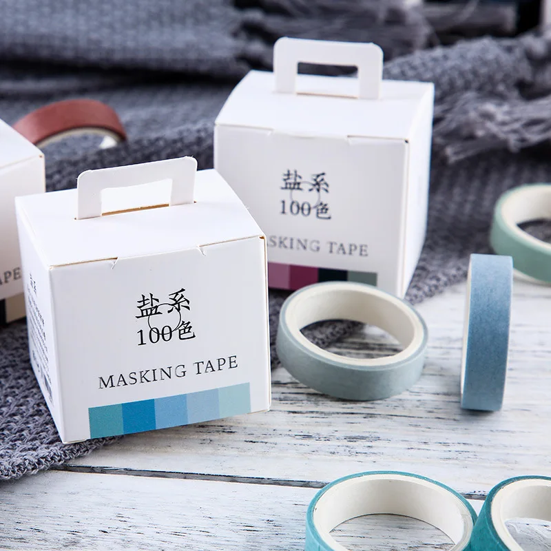 Набор японских декоративных лент Washi 5 шт. простой бумажный скотч легко