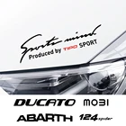 Автомобильная наклейка для бровей Fiat 124SPIDER ABARTH ALBEA CRONOS Doblo Ducato MOBI SEDICI STILO TIPO TORO UNO, аксессуары, Виниловая наклейка