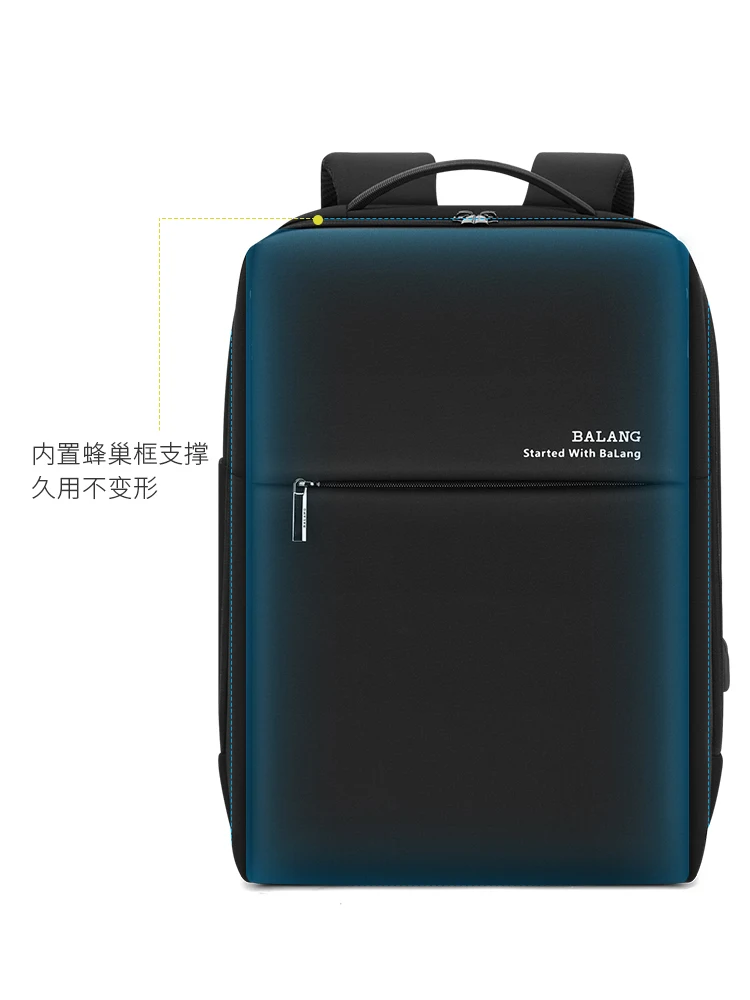 Large Capacity Business Computer Backpack Men's Backpack Fashion Trend Simple Student Schoolbag Leisure Business Trip Travel