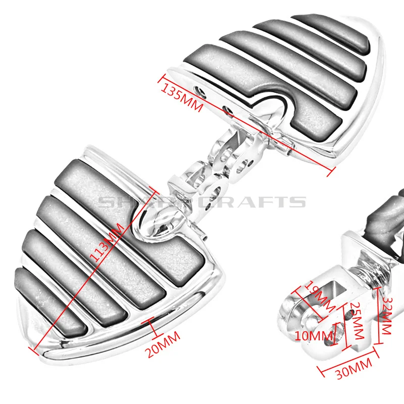 Передние и задние подножки для ног Triumph Rocket III Thunderbird Storm Sport Bonneville SE T100 Adventurer Legend Speedmaster
