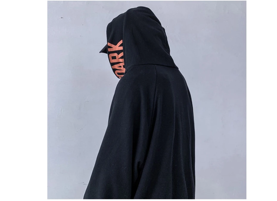US Size Fish Hoody Tactics Sweatshirt Men's Hoodies Streetwear Harajuku Reflective Loose Sweatshirts Male Hip Hop DG416