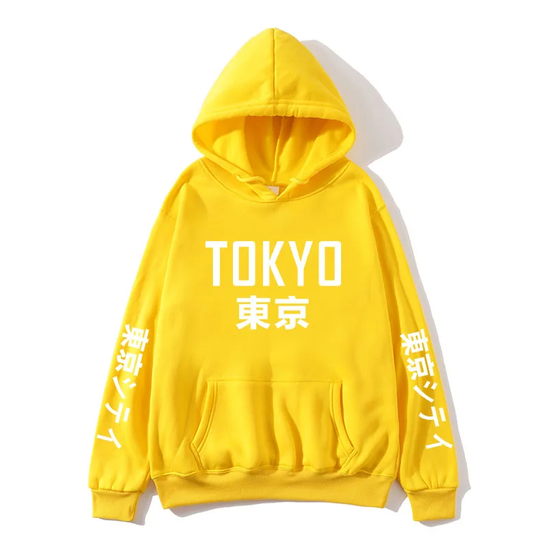 2020 New Japan Harajuku Hoodies Tokyo City Printing Pullover Sweatshirt Casual Hip Hop Streetwear off white Male Tops 3XL | Мужская