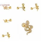 Серьги-гвоздики женские из серебра 925 пробы, 1 шт.