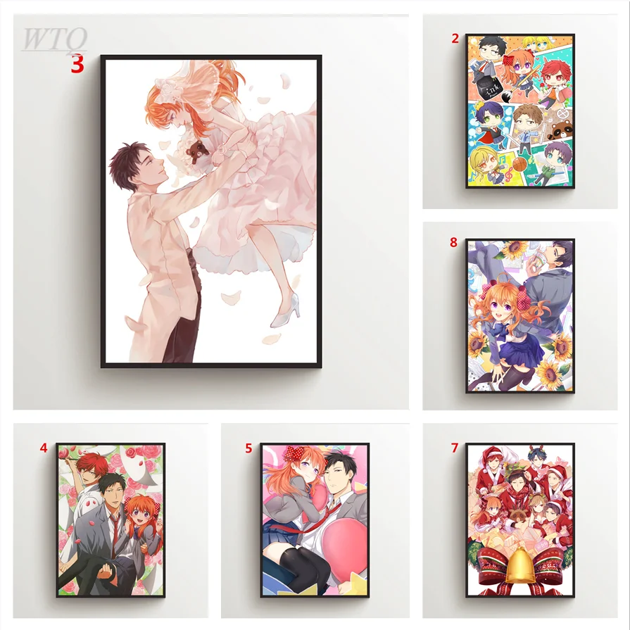 Постеры нозаки-кун нозаки, аниме, постеры, Картина на холсте, настенные декоративные постеры, домашний декор, настенное искусство, фотографии для детской комнаты