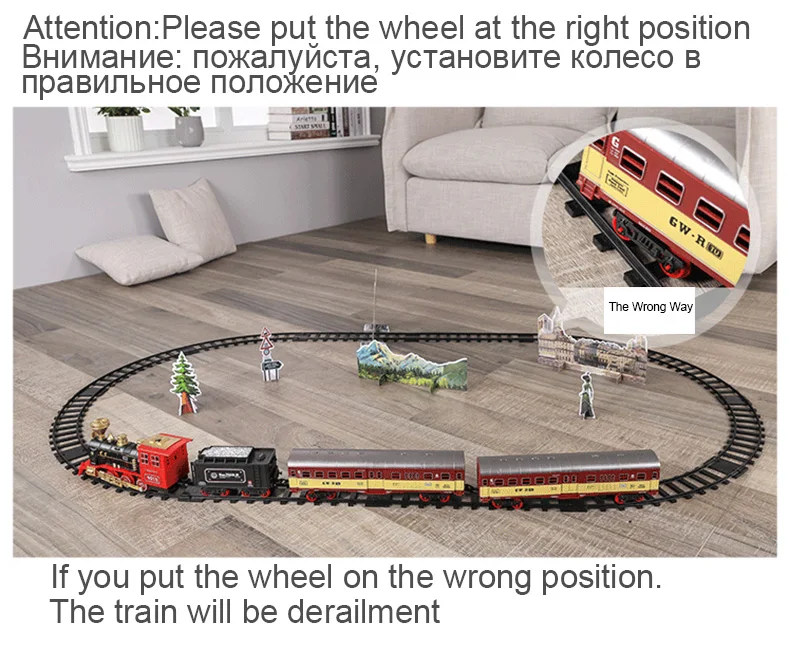 Электрический игрушечный поезд рельсы с дистанционным управлением модель поезда комплект поездов динамический паровой Радиоуправляемый поезд набор имитационная модель игрушечный набор