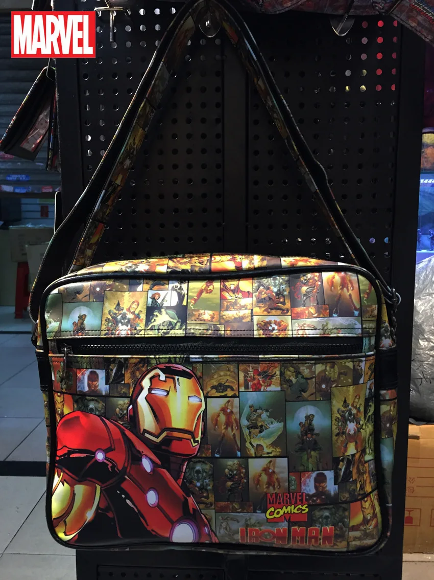 

Disney Marvel Avengers Shoulder Bag Spider-Man Iron Man Thor Captain America Deadpool Messenger Bag Student School Bag