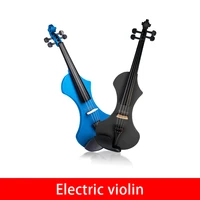 naomi 44 electric violin fiddle silent violin handcrafted solidwood 44 with case bow headphone