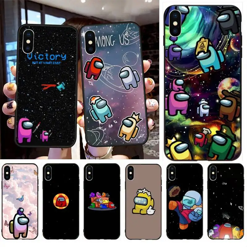 

among us game Phone Case for iphone 12 Mini SE 2020 5 5S 6 6S Plus 7 8 Plus X XR XS 11 Pro Max Fundas Coque cover