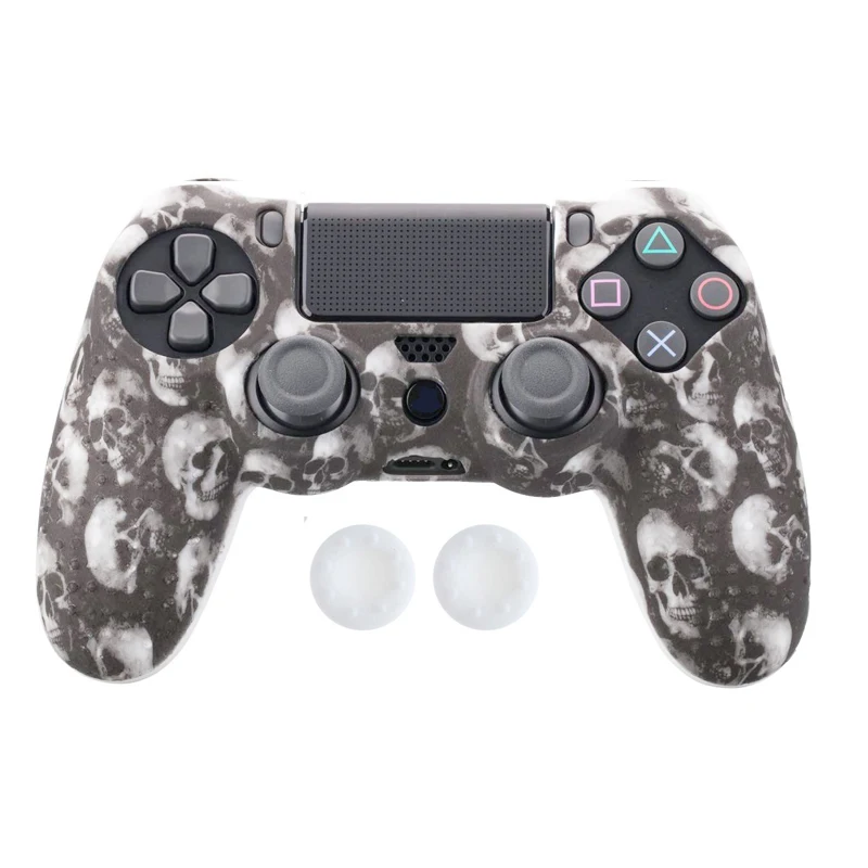 Анти-скольжения силиконовый чехол кожи чехол для sony PlayStation Dualshock 4 PS4 Pro Slim контроллер+ 2 Стик Захваты крышки