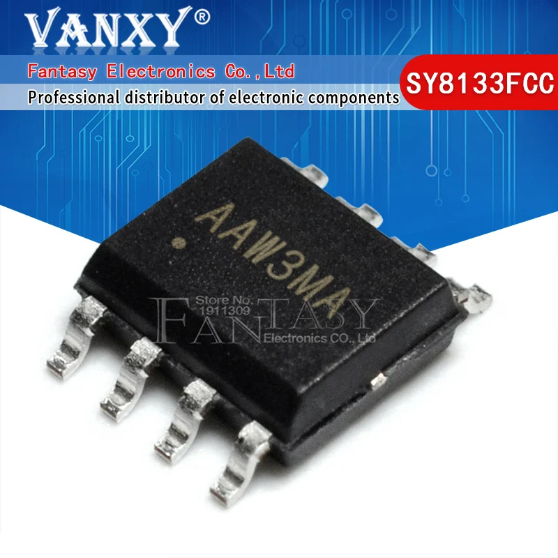 

10PCS SY8133FCC SOP8 SY8133 SOP-8 SOP AAW3MA high efficiency 400KHZ 3A