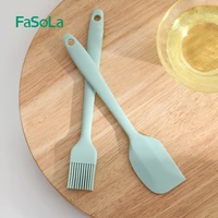 fasola silicone spatula bbq oil brush cookware cake cooking tool non stic kitchen gadget sets frying utensils accessories