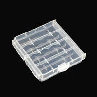 5 color plastic case holder storage box cover for 10440 14500 aa aaa battery box container bag case organizer box case