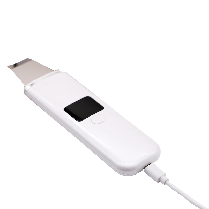 

Ultrasonic Facial Skin Scrubber Cleaner Ion Acne Blackhead Remover Peeling Shovel Cleaner Facial Massager Skin Care Tools