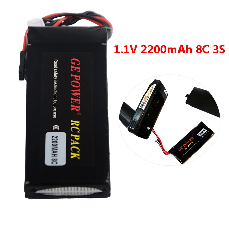 Аккумулятор GE Power RC Lipo 11 1 В 2200 мА · ч 8C 3S 3PK для передатчика Flysky FS GT3B GT2 T6EHP-E 6EX E-SKY |