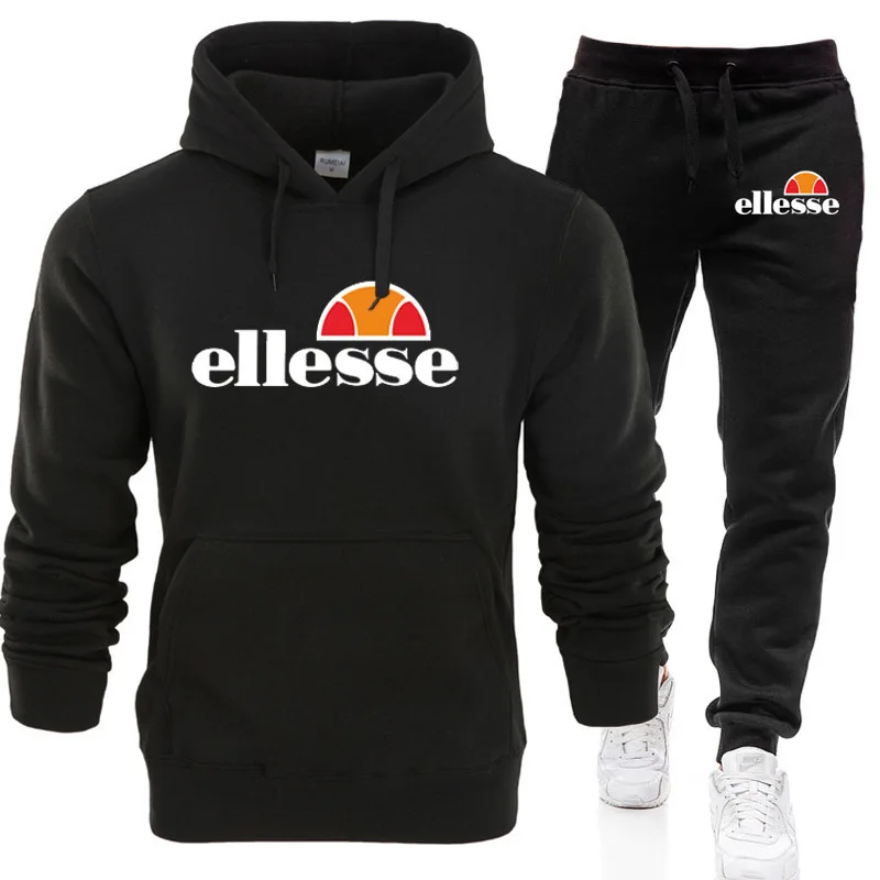 

2 Pieces Sets Tracksuit Men Hooded Sweatshirt+Pants Pullover Hoodie Sportwear Suit Ropa Hombre Casual Men Clothes Size S-3XL