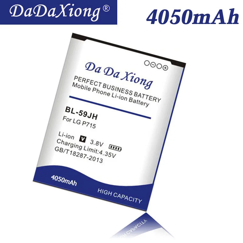 DaDaXiong 4050mAh BL-59JH BL59JH BL 59JH для LG Optimus L7 II Dual P715 F5 F3 VS870 / Ludid2 P703 аккумулятор для телефона