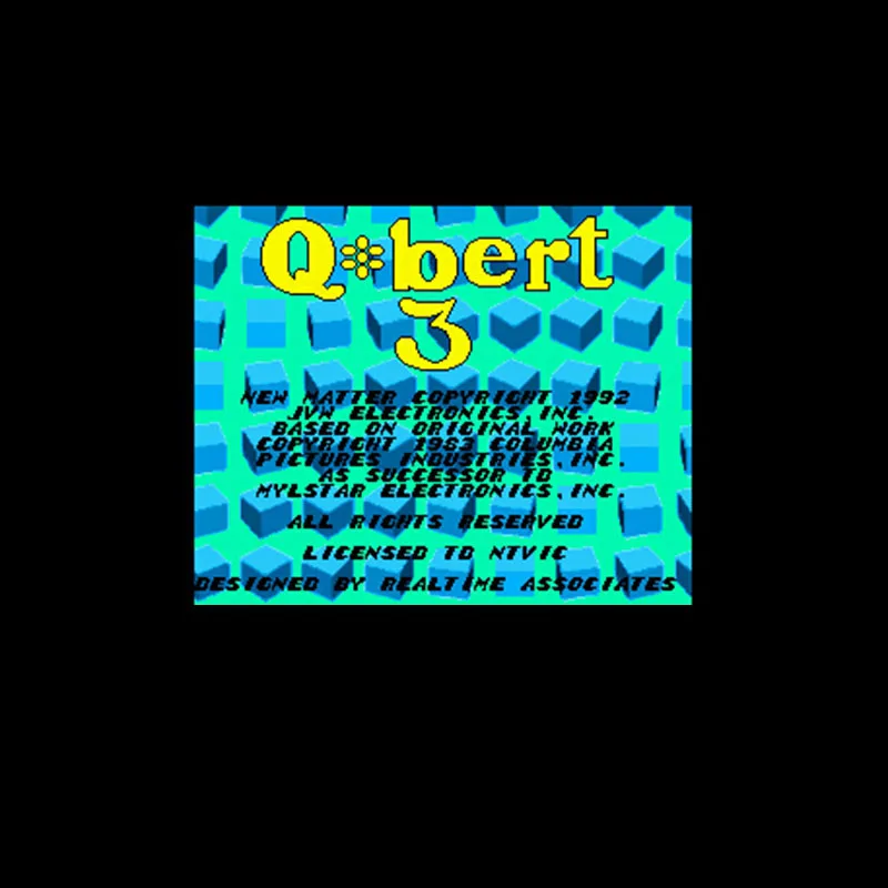 Карта игровая Q bert 3 NTSC 16 бит 46 пин серая для игроков в США|Картриджи| |