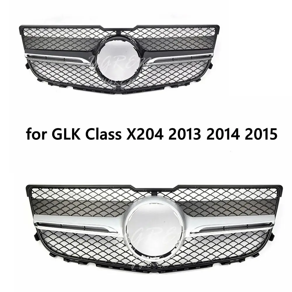 Пластиковая решетка подходит для GLK Class X204 AMG GT GTR Grill 2013-2015 GLK250 GLK300 GLK350 передняя |
