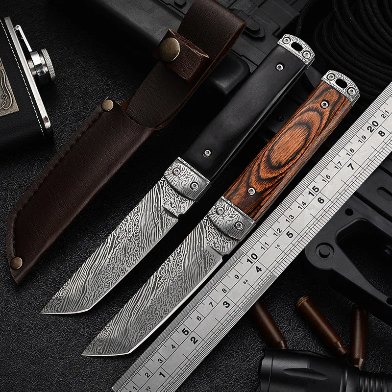 2021 на открытом воздухе ножи высокой твердостью Sharp тактический нож для охоты на открытом воздухе, маленькие прямые нож, нож для выживания в дикой природе Мини уличный нож