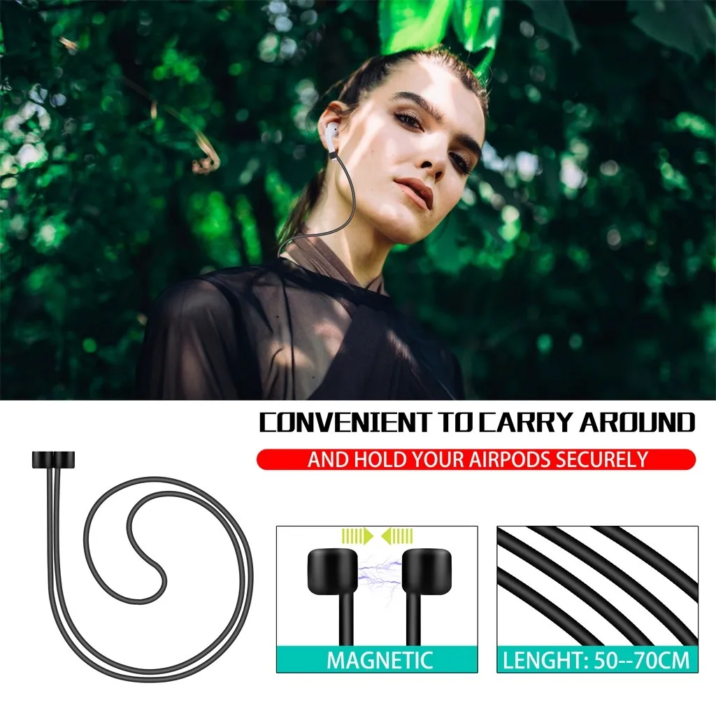 Беспроводной чехол для наушников Airpods 2 и 1 зарядный силиконовый защитный чехол и брелок с помпоном FW3