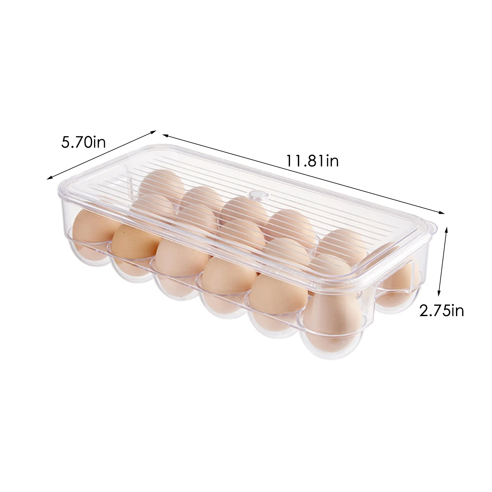 

Egg Box Refrigerator Preservation Portable Picnic Egg Storage Box Food Grade Plastic Egg Box With Cover Kitchen Supplie
