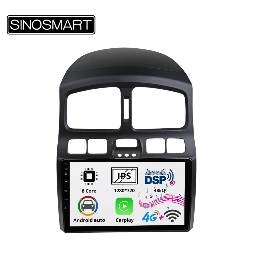 Sinosmart 8 сердечника DSP 48EQ 2Din IPS/QLED 2.5D экран автомобильный gps радио навигации плеер