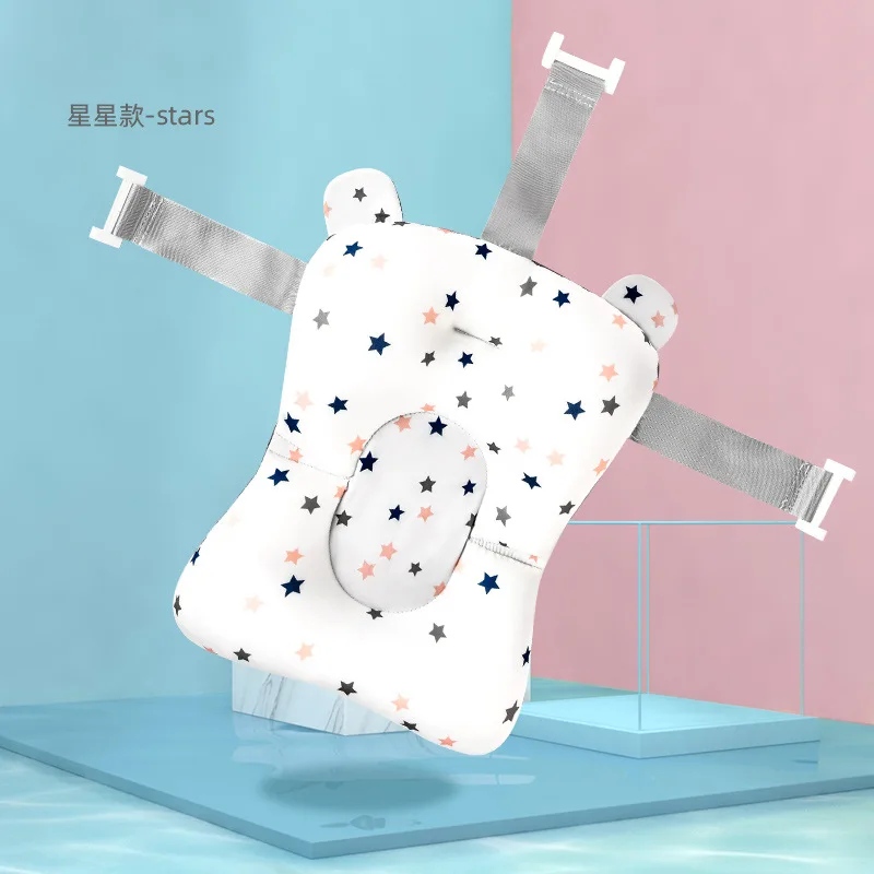 

Baby Bathing Bath Mats Newborn Suspension Bath Pad Bathing Beds Universal Accessories Care Neck Guard Rugs 2020 New