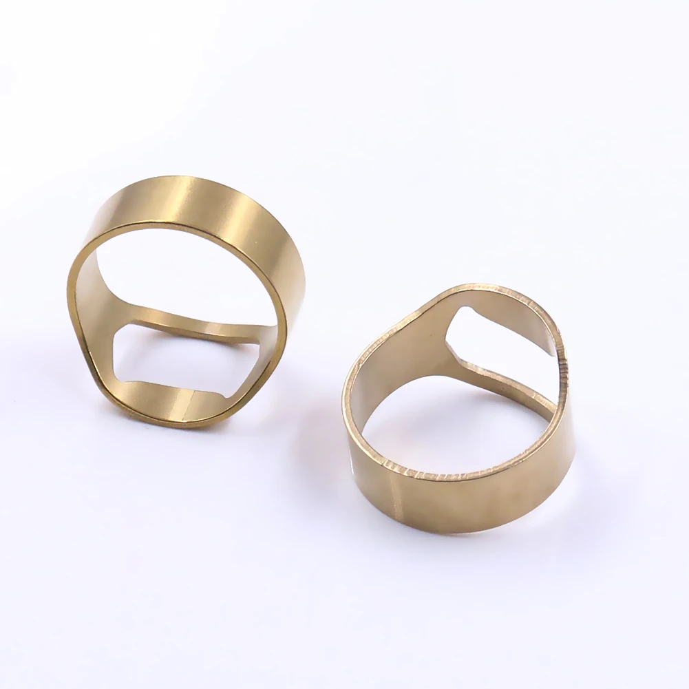 1 шт. 22 мм золото открывалка для бутылок кольцо штопор из нержавеющей стали на