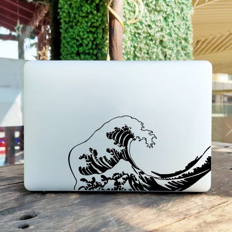 Наклейка для ноутбука Great Wave Tsunami Ukiyoe наклейка Macbook Pro Air Retina 11 13 15 дюймов чехол HP Dell
