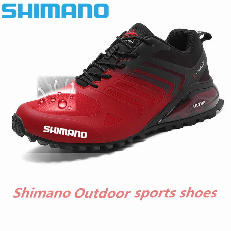 

Shimano Men Outdoor Fishing Shoes Mountaineering Breathable Non-slip Boots Wear-resistant Work Shoes, Anti-puncture Sneakers