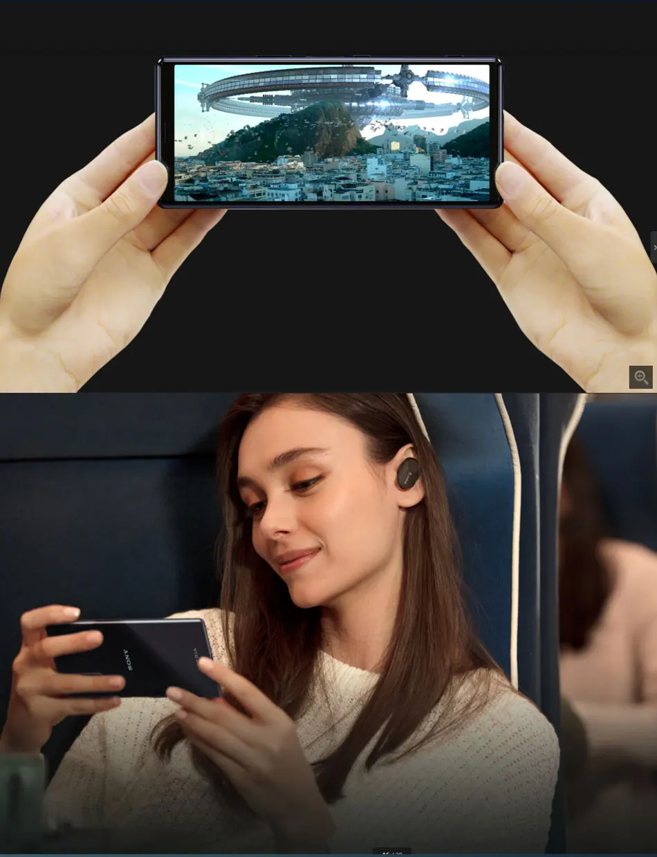 Мобильный телефон sony Xperia 5 J9210, 6,1 дюймов, 6 ГБ ОЗУ, 128 Гб ПЗУ, Восьмиядерный процессор Snapdragon 855, Android 9, сканер отпечатков пальцев, две sim-карты, смартфоны