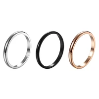 xiaoboacc korea curved titanium steel index finger ring
