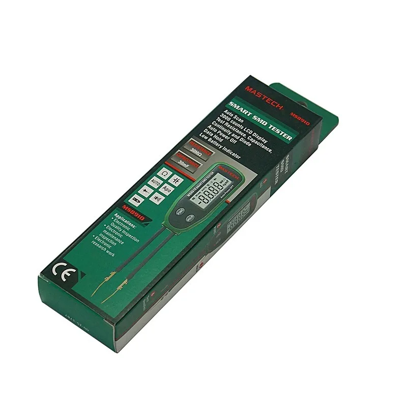 Mastech MS8910 Smart SMD RC тестер сопротивления емкость диода ЖК дисплей