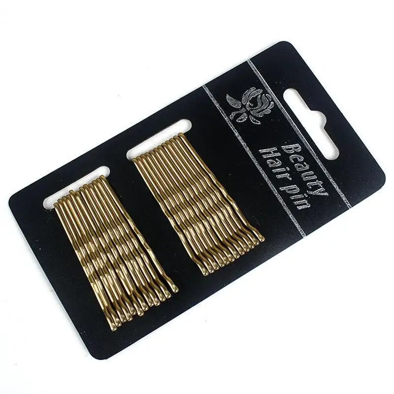 

24 Pcs Black Wavy Hair Clips Pins Ladies Hairpins Metal Hairpin Curly Wavy Grips Hairpins Salon Women Styling Hair Accessories