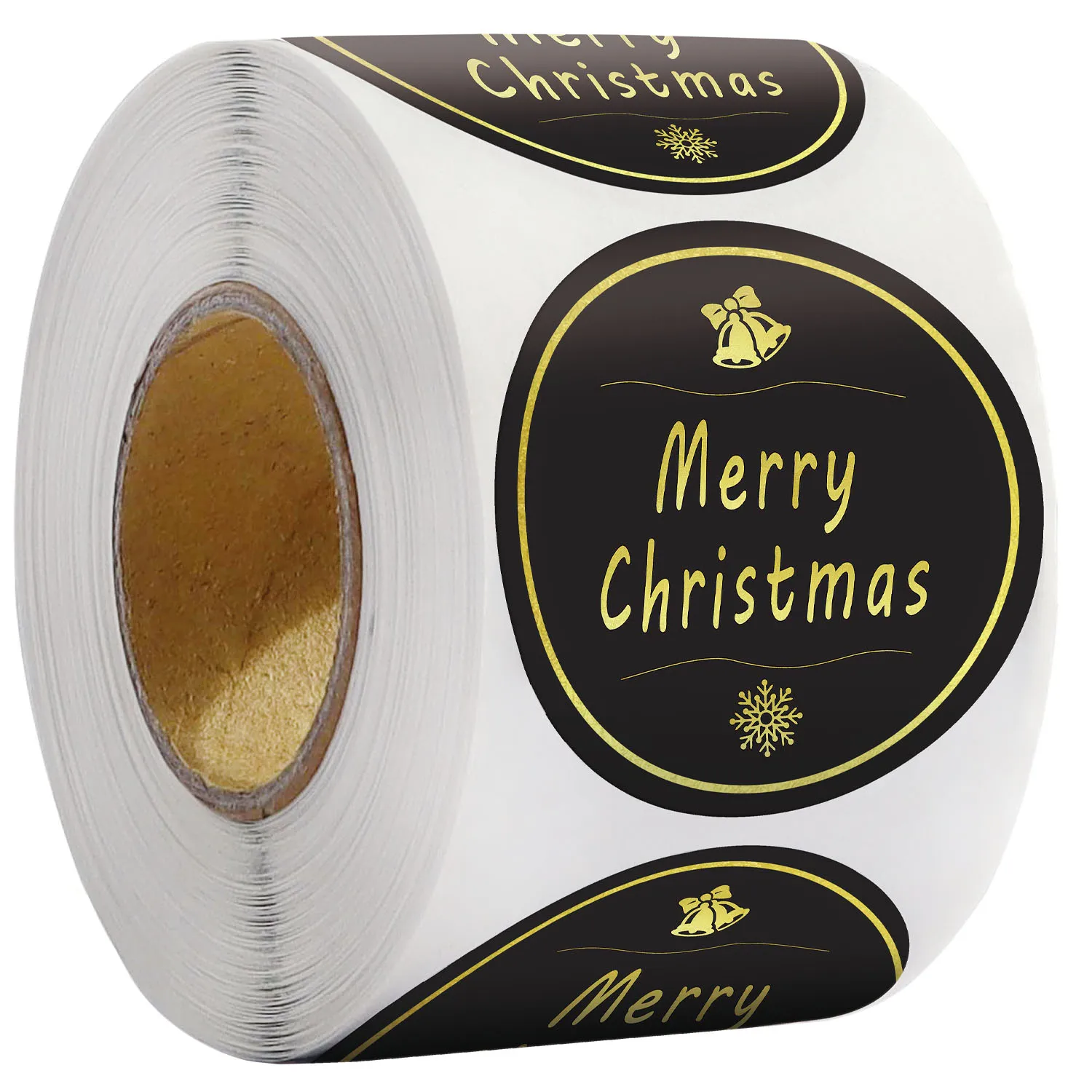 

500 Pcs Round Merry Christmas 1.5inch Stickers Christmas Party Gift Package Stickers Scrapbooking Material Stationery Stickers