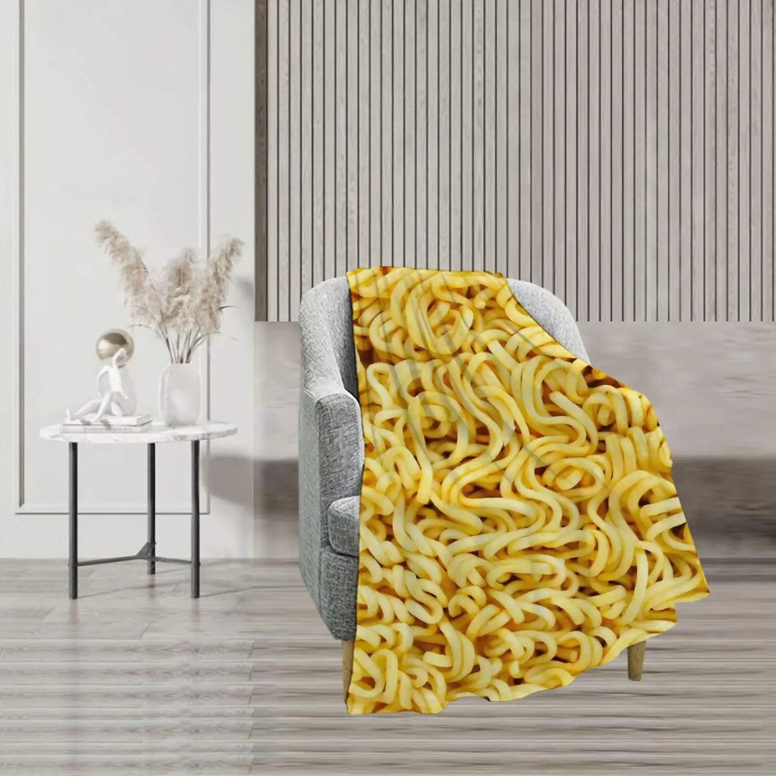 

Funny Ramen Noodle Soup Blanket Flannel Ultra Throw Soft Lightweight Luxury Air Conditioner Quilt for Sofa Bedroom All Season